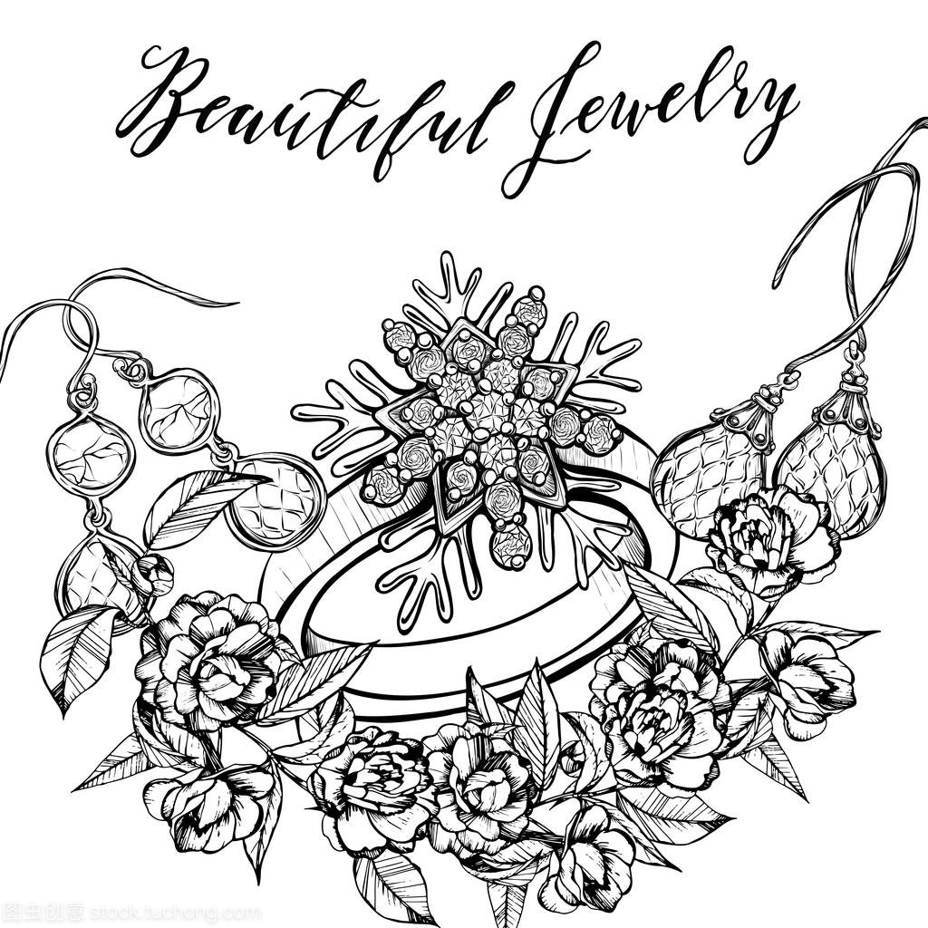 时尚插画中的珠宝首饰 艺术的交汇与灵感的碰撞